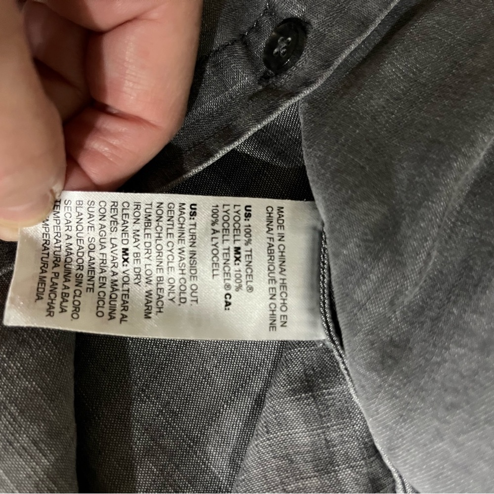 Chico’s Gray Wash Chambray Button Up - image 6